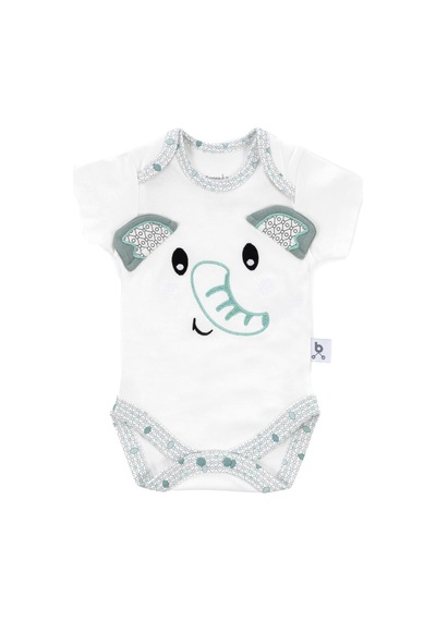 Gezenbebe Hero Bebekler İçin Nakışlı Kısa Kol Body 001