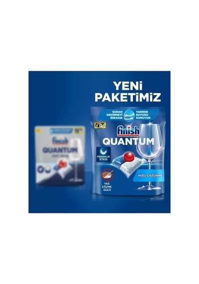 Quantum Hepsi Bir Arada Bulaşık Makinesi Deterjanı Kapsül Tablet 160 Adet 80 X 2'li