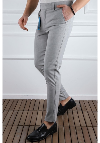 Classics Men Erkek Düz Kesim Kaliteli Esnek Likralı Bilek Boy Kumaş Pantolon-7202 gri Classics Men Erkek Düz Kesim Kaliteli Esnek Likralı Bilek Boy Kumaş Pantolon-7202 gri