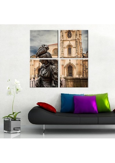Heykel Kadın Kanvas Tablo 100x100cm