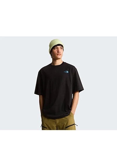 The North Face M Lıquıd Box Nse Oversıze Eeve T Erkek T-shirt Nf0a8g9wjk31 Siyah
