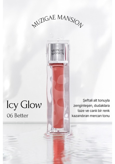 Uzun Süre Parlak Görünüm Sunan Lip Gloss Muzıgae Mansıon Icy Glow 06 Better 06 Better