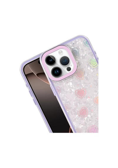 Newface Apple İphone 16 Pro Lumi Desenli Kapak - Mor