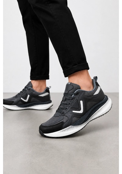 Ht Hotin Chromat Erkek Hafif Köpük Taban Spor Ayakkabı Rahat Ve Konforlu Günlük Sneaker - Füme Ht Hotin Chromat Erkek Hafif Köpük Taban Spor Ayakkabı Rahat Ve Konforlu Günlük Sneaker - Füme