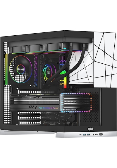 Dragos Prizma 5x Argb Fan Type-c 750w 80+ Bronze Pcıe 5.1 Atx 3.0 Atx Mid Tower Kasa Beyaz