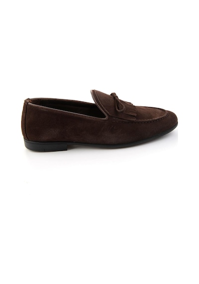 Kahve Hakiki Deri Erkek Loafer Ayakkabı E01594034702 Kahve