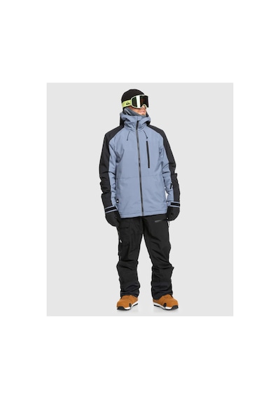 Quiksilver Mission Technical Snow Jacket Erkek Kayak Montu Gri Gri