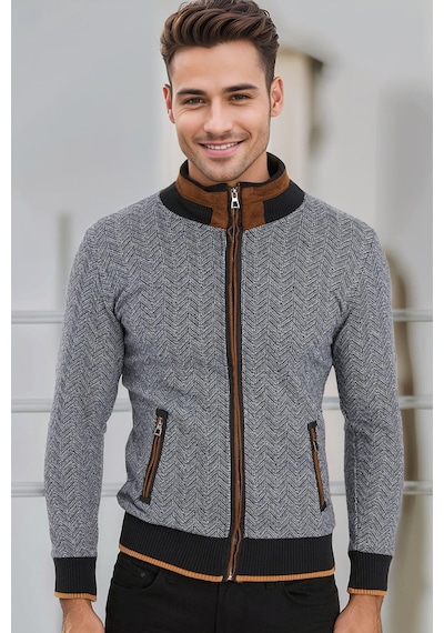 9021 Dewberry Erkek Sweatshırt-balıksırtı Lacivert Balıksırtı Lacivert