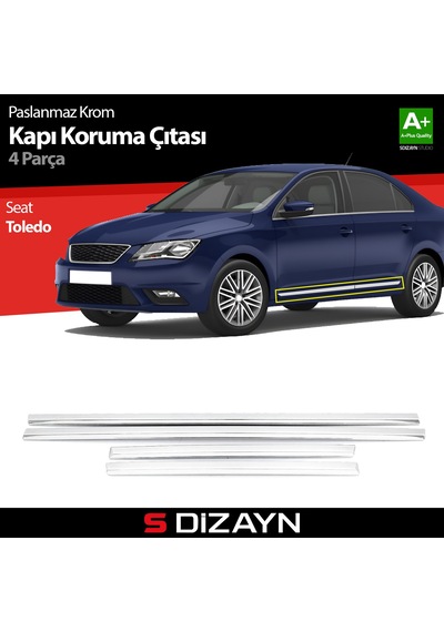 S-Dizayn Seat Toledo Kapı Koruma Çıtası Krom 2013-2019