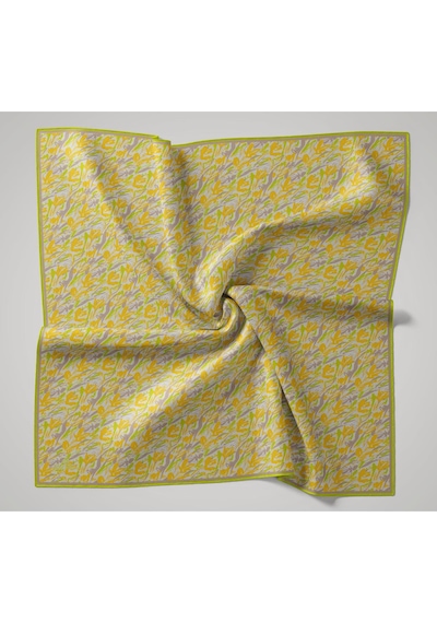 Silk Home Soft Eşarp 73091-41 Gümüş, Vizon, Sarı, Çimen Yeşili