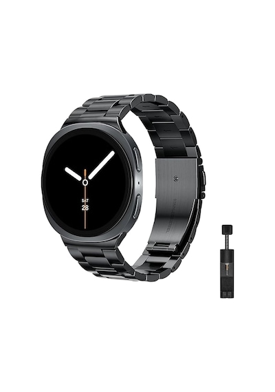 Samsung Galaxy Watch 9 / Watch 8 40mm/44mm Ve Watch 8 Classic 46mm Uyumlu Üç Bakla Paslanmaz Çelik Kordon Boşluksuz No Gap Tasarım, Dolu Metal, Baklası Çıkarılabilir Kayış Diğer Samsung Galaxy Watch 9 / Watch 8 40mm/44mm Ve Watch 8 Classic 46mm Uyumlu Üç Bakla Paslanmaz Çelik Kordon Boşluksuz No Gap Tasarım, Dolu Metal, Baklası Çıkarılabilir Kayış Diğer