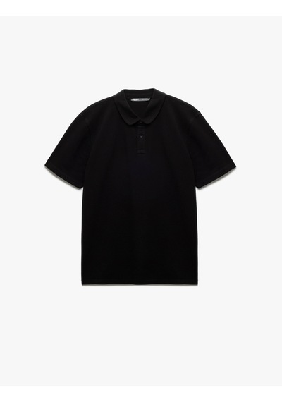 Koton Pamuklu Regular Fit Kısa Kollu Polo Yaka Tişört Siyah 5sam10027mk SIYAH