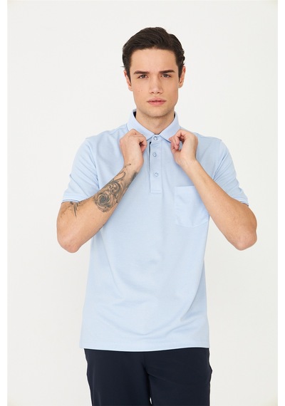 Mavi Polo Yaka T-shirt Mavi