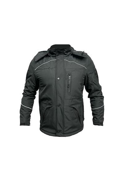 Forte Gt 1084 Babil Full Koruma 4 Mevsim Kışlık Softshell Motosiklet Montu L Beden Siyah