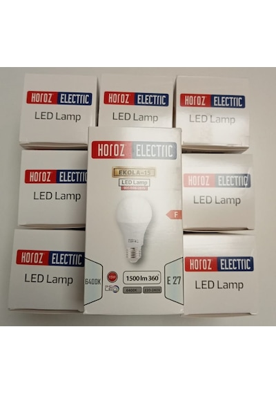 Horoz Ekola-15w Beyaz Led Ampul 10 Lu