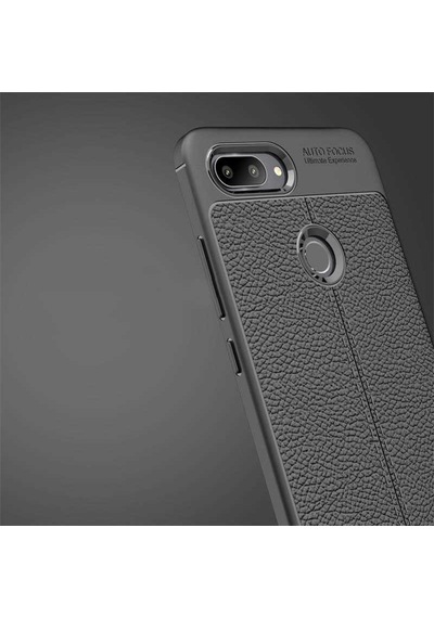 Xiaomi Mi 8 Lite Kılıf Deri Tarzı Niss Silikon Case