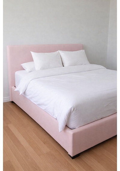 Baza Başlık Kılıfı Leke Tutmaz Canvas Kumaş Pembe