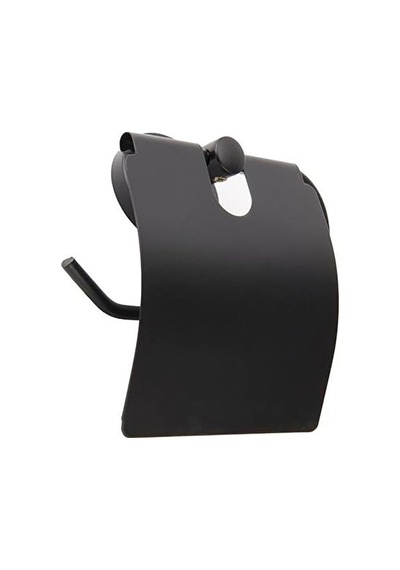 Promosyonca Metal Tuvalet Kağıtlığı, Siyah, Tuvalet Kağıdı Askısı, 12,3 X 13 Cm 16.5 x 12.2 x 11.2 CM