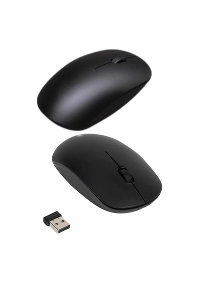 Kablosuz Bağlantı Yüksek Hassasiyetli Kablosuz Wireless Siyah Mouse - Lisinya Diğer