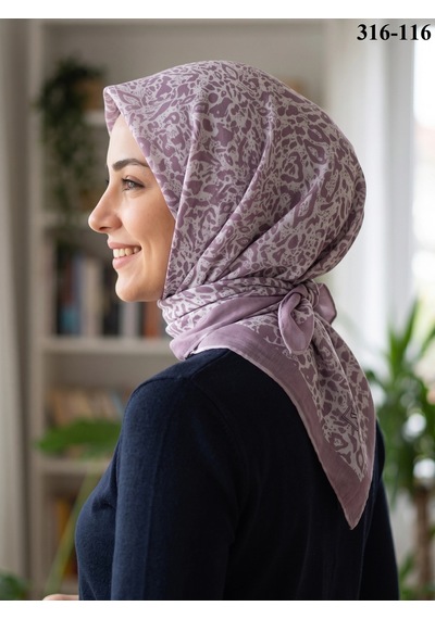 Sharell Desenli Soft Pamuk Eşarp 316-116 Çok Renkli