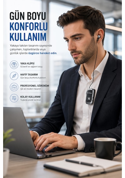 Kensa Makaralı Kulaklık Bluetooth 6.0 20 Saat Konuşma Dijital Ekran Titreşimli Hızlı Şarjlı