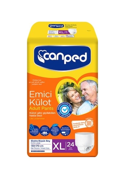 Canped Emici Külot Extra Büyük Boy Large 24 Lü L