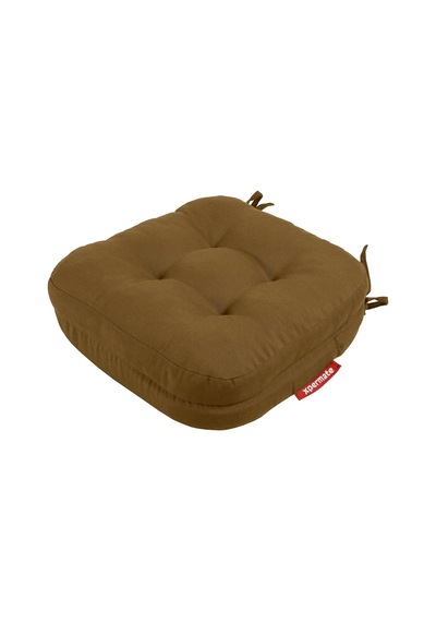 Çift Kat Sandalye Minderi Fermuarlı Yıkanabilir Kılıf Bağcıklı Su Ve Yağ İtici 42x42x8 Cm Kahverengi Diğer