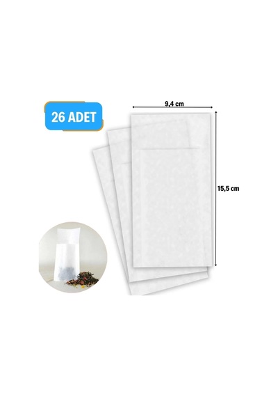 26 Adet Pratik Kullan At Çay,bitki Çayı,filtre Kahve Demleme Poşeti Süzgeci
