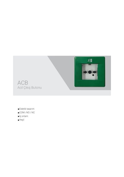 Eds Acb Acil Çıkış Butonu