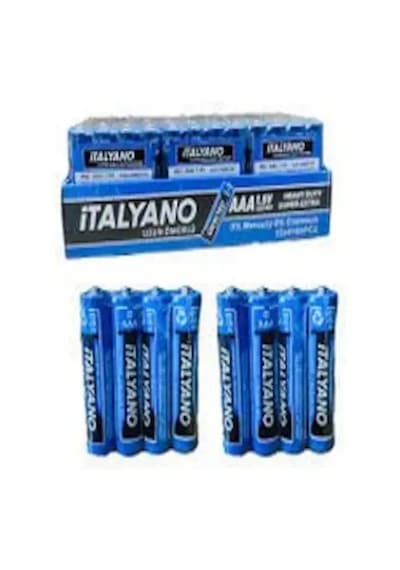 İtalyano 1.5v Aaa İnce Pil 15x4 'lü 60 Adet