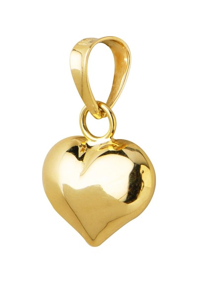 Goldkupe 14 Ayar Altın Şişme Kalp Kolye Ucu 0,49 Gr-6028 Altın