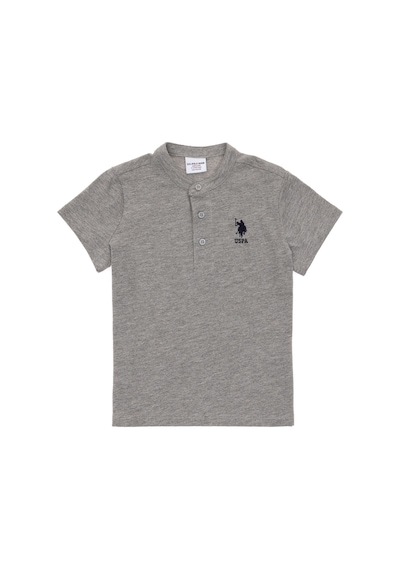 U.s. Polo Assn. Erkek Çocuk Gri Melanj Tişört Basic 50295504-vr086 Gri Melanj