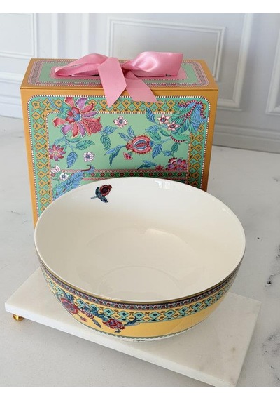 Porselen Salata Kasesi 20cm Life Pembe