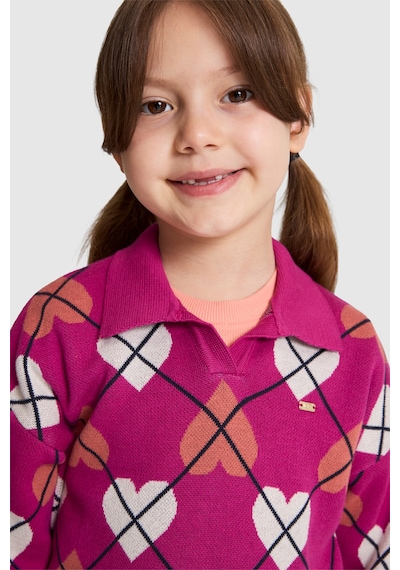 U.s. Polo Assn. Kız Çocuk Fuşya Kazak /triko 50314353-vr023 Fusya
