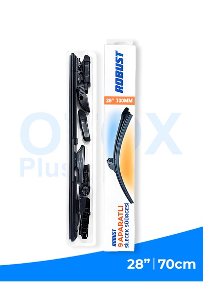 70 Cm 28 700mm Universal Oto Sileceği 9 Aparatlı Sessiz Çalışma İz Bırakmaz Premium Kalite