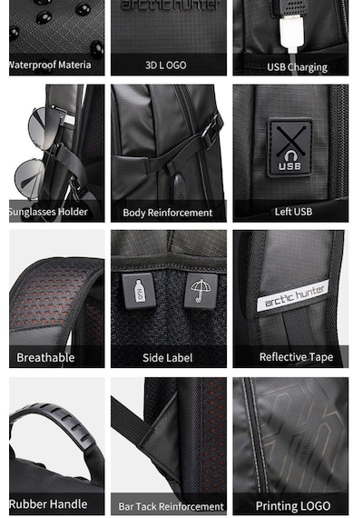Arctic Hunter B00387 Turuncu Sırt Çantası Yeşil