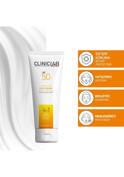 Cliniclab Besleyici ve Nemlendirici Güneş Kremi SPF50+ 50 ML