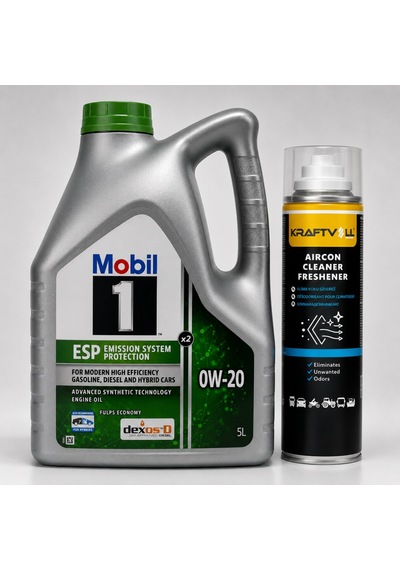 Mobil 1 Esp X2 0w-20 Motor Yağı 5 L + Klima Bombası 200 ML