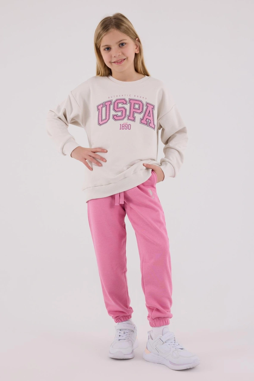 U.s. Polo Assn. Kız Çocuk Eşofman Takımı Taş-1839 Taş