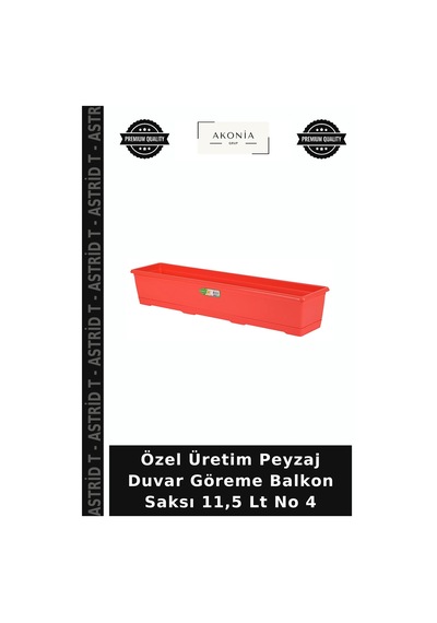 Özel Üretim Peyzaj Duvar Göreme Balkon Saksı 11,5 Lt No 4