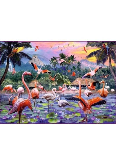 1000 Parçalı Puzzle Flamingolar