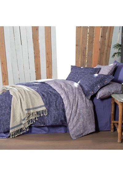 Glamis King Size Battal Boy %100 Pamuk Flanel Pazen Nevresim Takımı Lila LILA