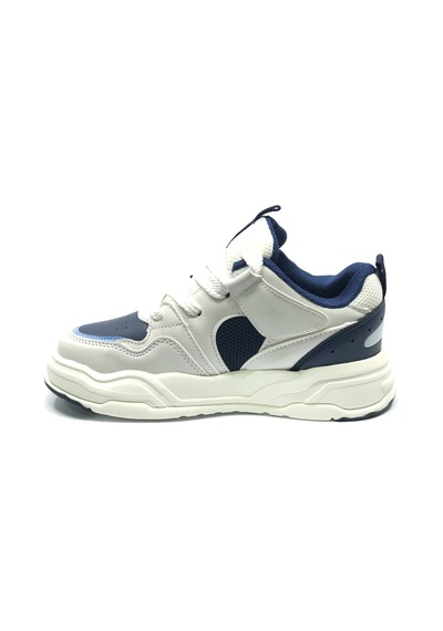 Cool Jacop Bağcık Görünümlü Cırt Cırtlı Sneaker Ortopedik Çocuk Spor Ayakkabı Lacivert