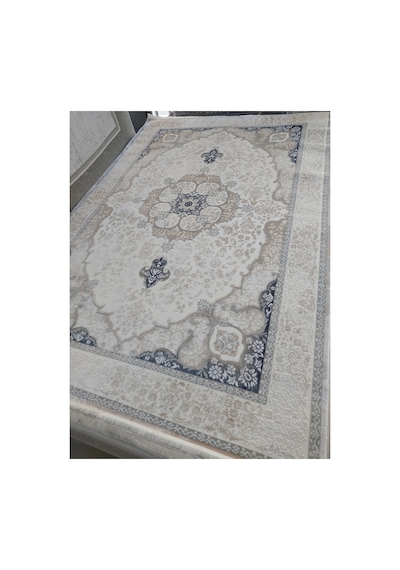 Duru Halı Saklıköy 3100a 200x290 6m2 Yün Dokuma Halı Mavi Bej