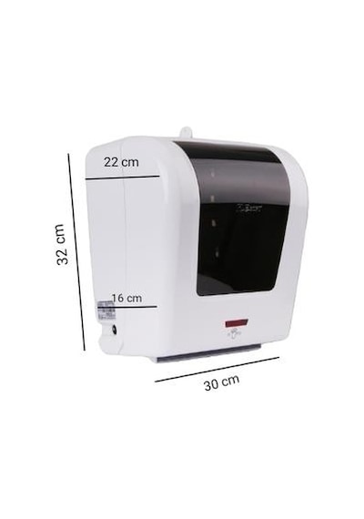 Flosoft Fotoselli Sensörlü Kağıt Havlu Verici 21 Cm F047 Beyaz - Siyah