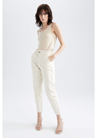 DeFacto Paperbag Gabardin Kumaş Pantolon Cepli Standart Paça S2790AZ25SPER105