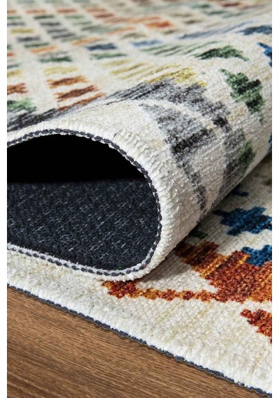 Valencıa-1501 Kaymaz Taban Dekoratif Modern Yıkanabilir Kolay Temizlenen Salon Balkon Mutfak Halısı Kilim Yolluk
