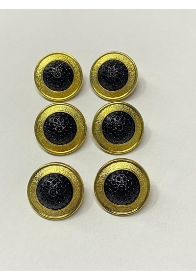 Trençkot Ve Yelek Düğmesi / Plastik Gold Ve Çerçeve 6'lı / 2 Cm