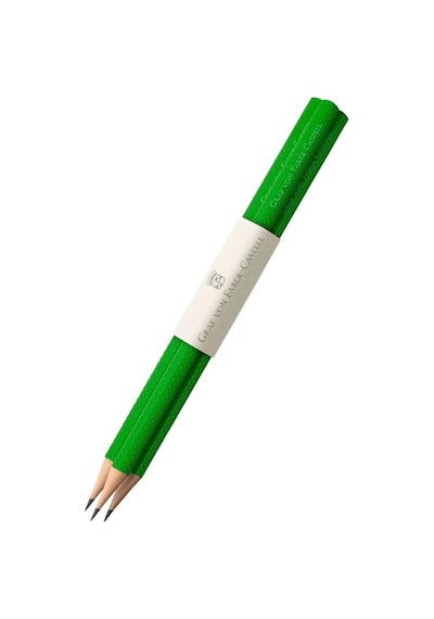 Graf Von Faber-Castell Guilloche 3'lü Kurşun Kalem Yılan Yeşili 1