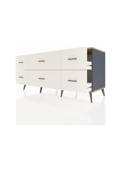 Kronos Konsol 6 Çekmeceli 176x59x83 Antrasit-çam/aytaşı Çam/aytaşı Kronos Konsol 6 Çekmeceli 176x59x83 Antrasit-çam/aytaşı Çam/aytaşı